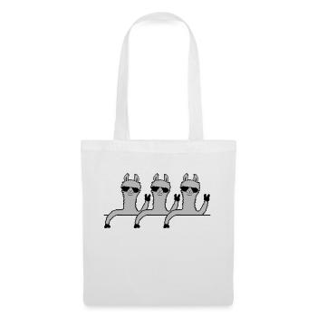 Équipe Comic Lamas - Sac en tissu - blanc - Devant