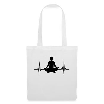 Heartbeat Yoga Position - Tote Bag - white - Front