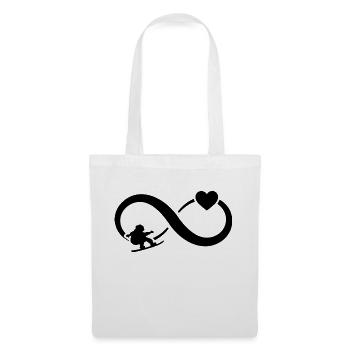 Infinity Heart and Snowboarding - - Tote Bag - white - Front