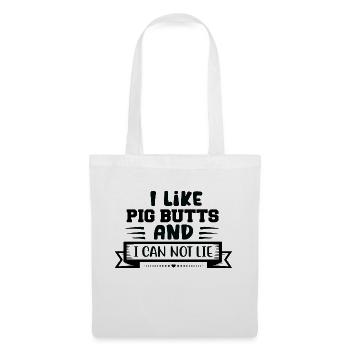 J’aime les mégots de cochon et je ne peux pas mentir - Sac en tissu - blanc - Devant