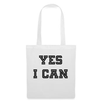 YES I CAN - Stoffbeutel - Weiß - Vorne