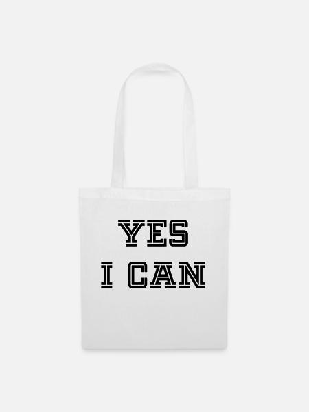 YES I CAN - Stoffbeutel - Weiß