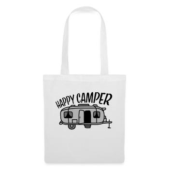 Camping-car Happy Camper - Sac en tissu - blanc - Devant