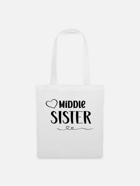 Middle Sister - Stoffbeutel - Weiß