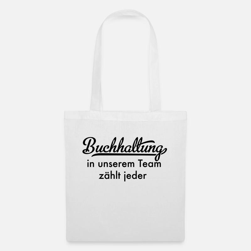 Buchhaltung - Stoffbeutel - Weiß