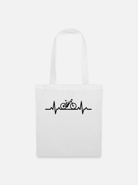 Heartbeat ebike - Sac en tissu - blanc