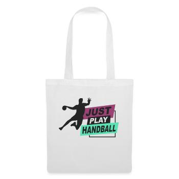 Handball - just play handball - Stoffbeutel - Weiß - Vorne