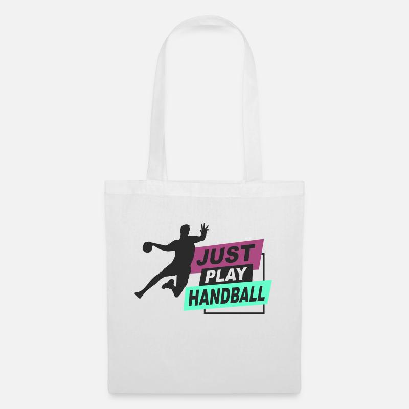 Handball - jouez simplement au handball - Sac en tissu - blanc
