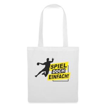 Handball - spiel doch einfach! - Stoffbeutel - Weiß - Vorne