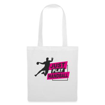 Handball - just play handball - Stoffbeutel - Weiß - Vorne