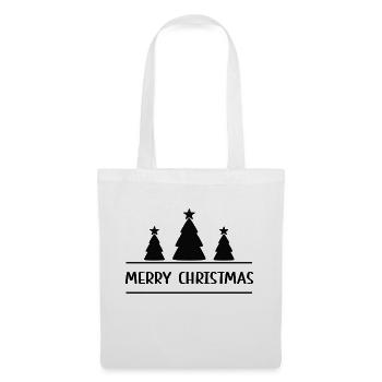 Merry Christmas - Stoffbeutel - Weiß - Vorne