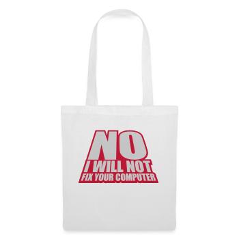 Ne pas réparer votre ordinateur - Sac en tissu - blanc - Devant