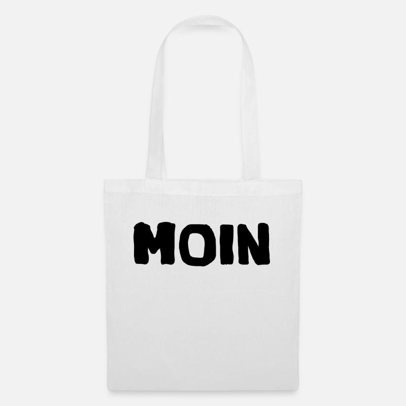 moin moin - Stoffbeutel - Weiß