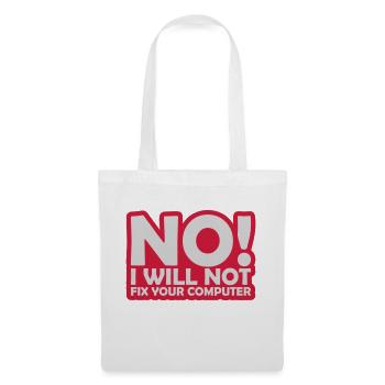 Ne pas réparer votre ordinateur - Sac en tissu - blanc - Devant