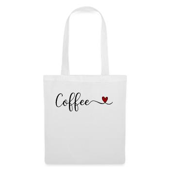 Kaffee - Stoffbeutel - Weiß - Vorne