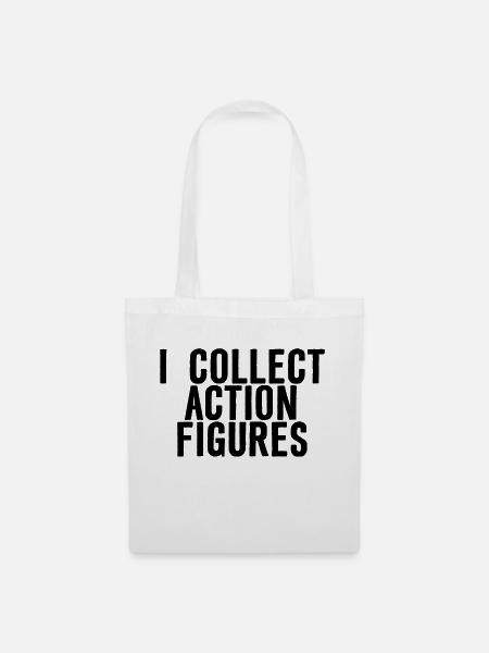 I Collect Action Figures - Stoffbeutel - Weiß