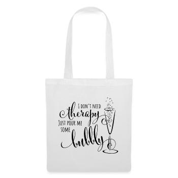 Just pour me bubbly – prosecco humor - Sac en tissu - blanc - Devant