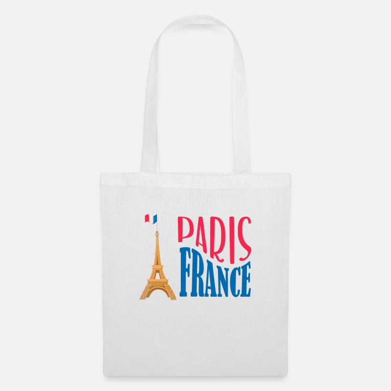 Paris Frankreich - Stoffbeutel - Weiß