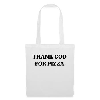 Pizza - Stoffbeutel - Weiß - Vorne