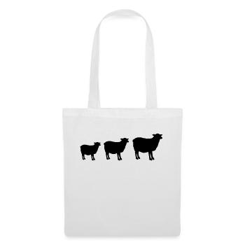 sheep family - Stoffbeutel - Weiß - Vorne