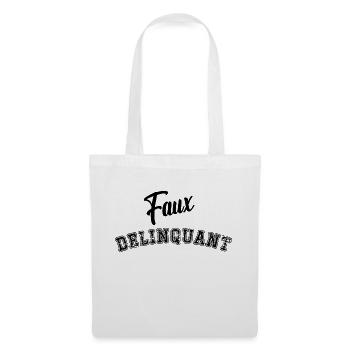 faux délinquant - Sac en tissu - blanc - Devant