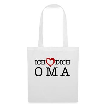 Ich liebe dich oma - Stoffbeutel - Weiß - Vorne