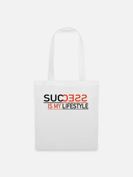 Success is my lifestyle - Stoffbeutel - Weiß