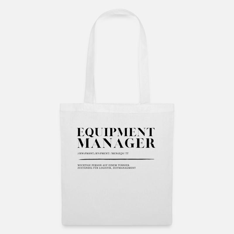Equipment Manager Design 2 BLK - Stoffbeutel - Weiß