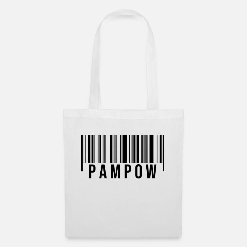 Pampow Strichcode - Stoffbeutel - Weiß