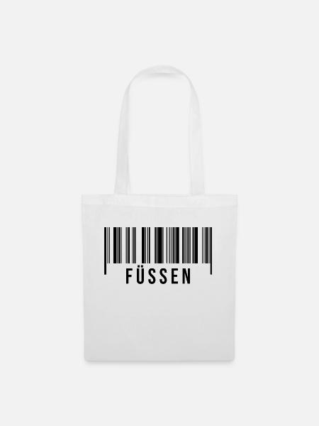 Füssen Bayern - Stoffbeutel - Weiß
