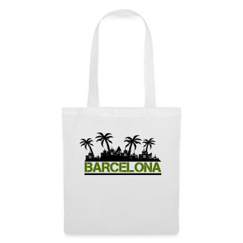 Barcelone - Sac en tissu - blanc - Devant