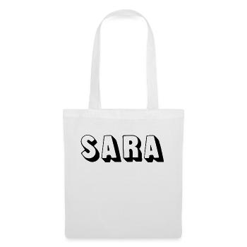 Name - Sara - Tote Bag - white - Front