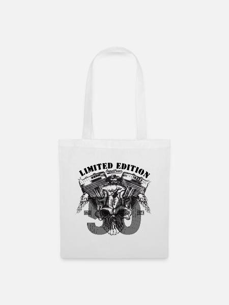 limited edition 1975 biker V2 Fan - Stoffbeutel - Weiß