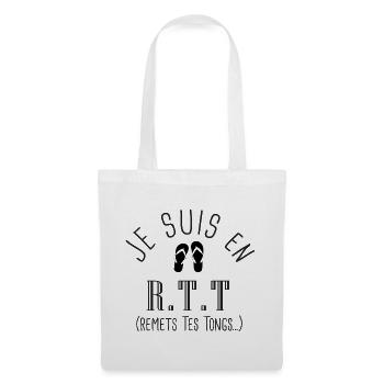 Humour Vacances cadeau Homme femme - Sac en tissu - blanc - Devant