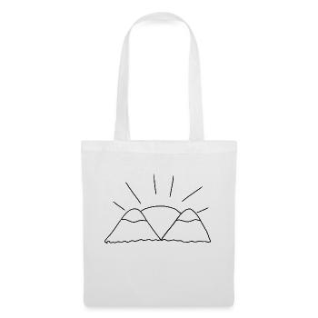 sun mountains nature mountain - Tote Bag - white - Front