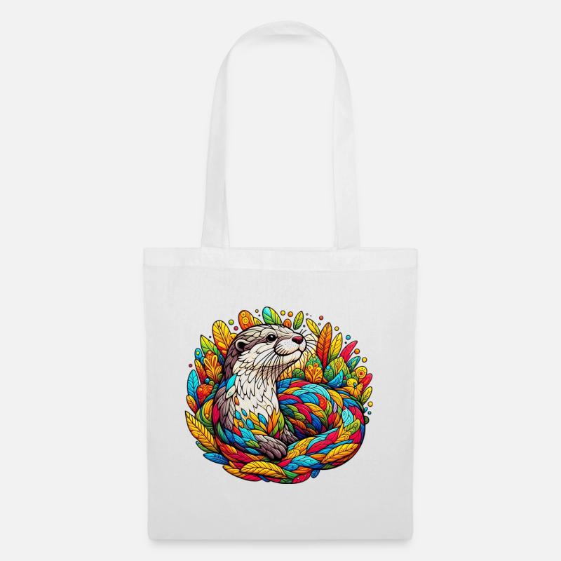 Otter - Stoffbeutel - Weiß
