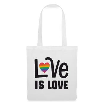 LGBTQ Pride Month - Liebe ist Liebe - Stoffbeutel - Weiß - Vorne