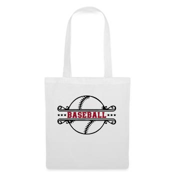 base-ball - Sac en tissu - blanc - Devant