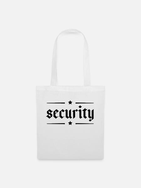 security - Stoffbeutel - Weiß