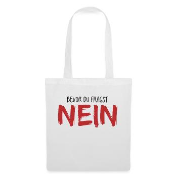 Before you ask: No - Tote Bag - white - Front