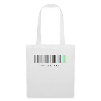 Unique Barcode blk2 - Tote Bag - white - Front