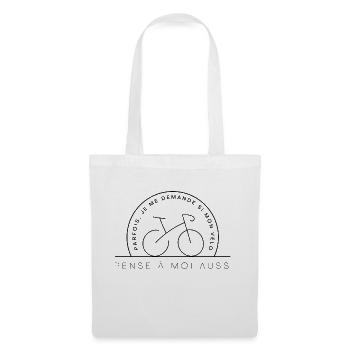Sometimes I wonder if my bike gift t-shirt - Tote Bag - white - Front