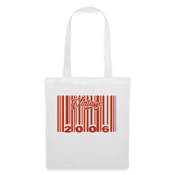 vintage 2006 né en 2006 19 ans bar code anniversai - Sac en tissu - blanc - Devant