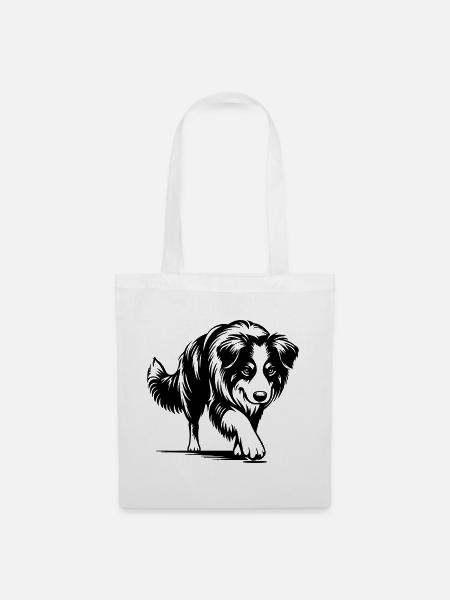 Australian Shepherd - Stoffbeutel - Weiß