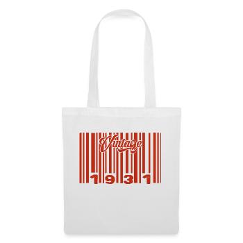 Vintage 1931 Born In 1931 94 Years Bar Code Anniversai - Tote Bag - white - Front