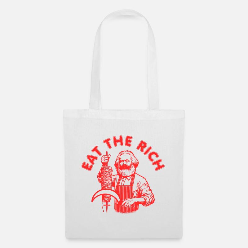 Eat the rich - Stoffbeutel - Weiß