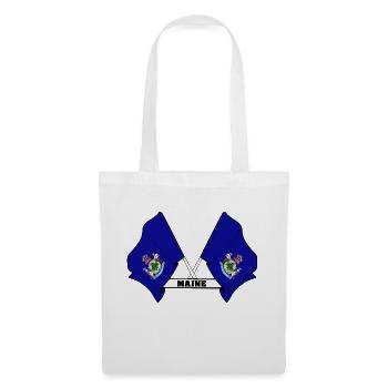 wee flags text MAINE - Tote Bag - white - Front