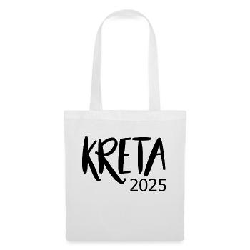 Kreta 2025 - Stoffbeutel - Weiß - Vorne