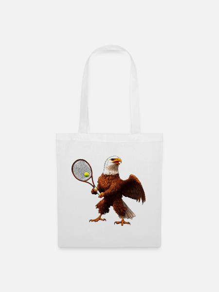 Adler Tennis - Stoffbeutel - Weiß