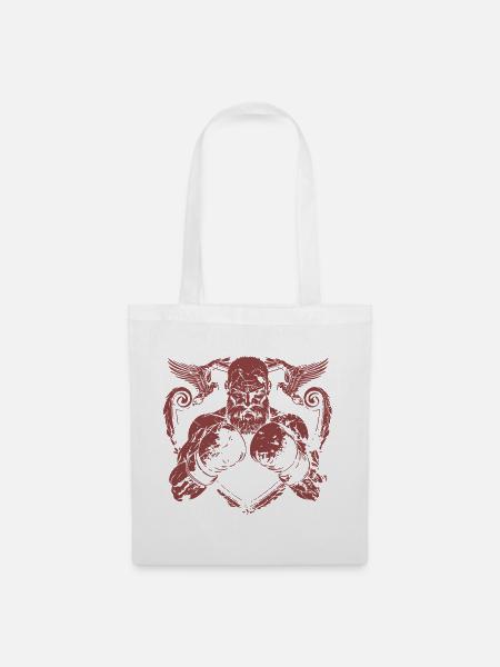 wikinger-viking-boxing - Stoffbeutel - Weiß